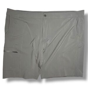 MAGELLAN Outdoors Men’s 3XL Fish Gear Shorts Gray Polyester Spandex